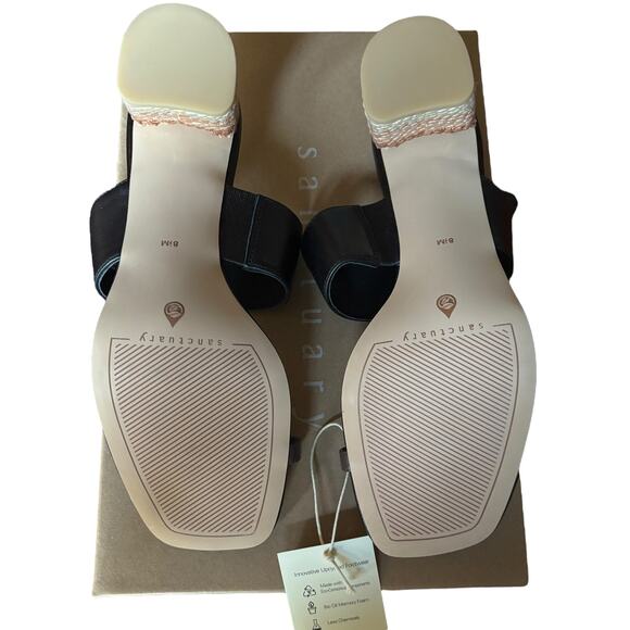 NWB Sanctuary Bold Toe Loop Leather Block Heel Sandals – Tan Lion –Women’s 8.5 M - Picture 7 of 7